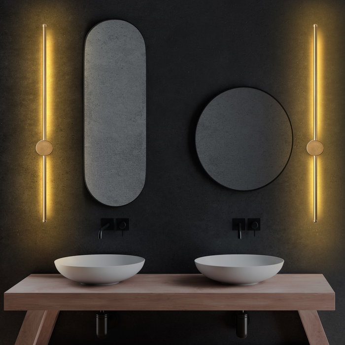 Opviq Sword - 13487 Lámpara de pared dorada